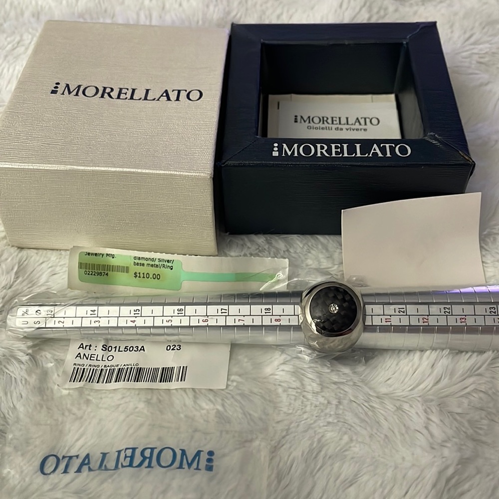 Morellato silver diamond ring